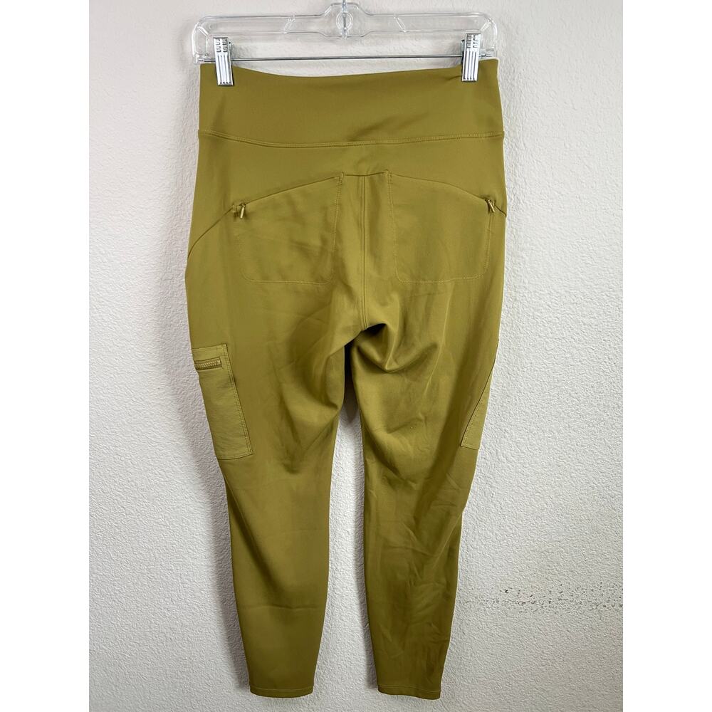 Athleta Headlands Hybrid Cargo ll Tight Leggings Women's 6 Green Hiking Pants - Picture 3 of 6